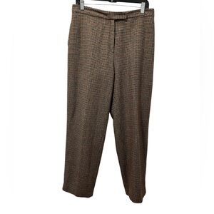 Simons Brown Checkered Wool Pants